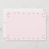 Pink Rose Quinceañera Dankeskarte (Rückseite)