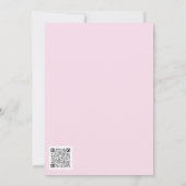 Pink Rose Sessing Faith Flat Note Card Dankeskarte (Rückseite)