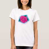 Pink Rose T - Shirt individuell einstellbar (Vorderseite)