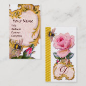 PINK ROSE UND HONEY BIETEMONOGRAM VISITENKARTE (Vorne/Hinten)