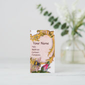 PINK ROSE UND HONEY BIETEMONOGRAM VISITENKARTE (Stehend Vorderseite)