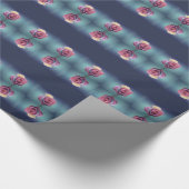 Pink Rose Valentine's Day Wrapping Paper Geschenkpapier (Ecke)