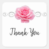 Pink Rose Vielen Dank, Aufkleber (Vorderseite)