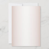 Pink Rose Watercolor Wedding Rehearsal Dinner Einladung (Rückseite)