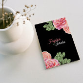 Pink Rose Wedding Theme Karte