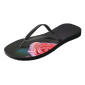 Pink Rose with Dew Badesandalen (Schrägansicht)