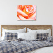 Pink Rose Wrapped Canvas Leinwanddruck (Insitu (Schlafzimmer))