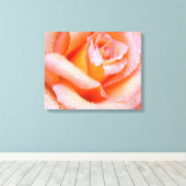 Pink Rose Wrapped Canvas Leinwanddruck (Insitu (Holzboden))