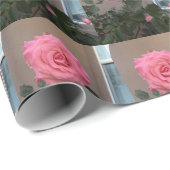 Pink Rose Wrapping Paper von HAS Jewels Geschenkpapier (Rolleneckpunkt)