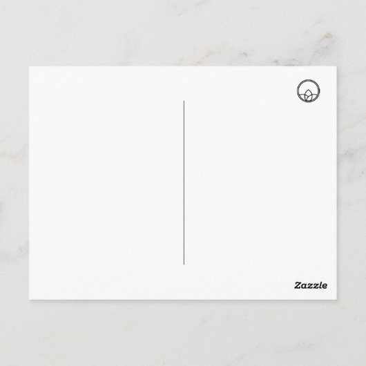 Pink Rosenknospe Border Danke Postcard Postkarte (Rückseite)