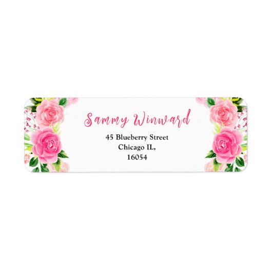 Pink Roses and Foliage Bridal Shower (Vorne)