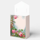 PINK ROSES AND JASMINES GEM STONE WEDING MONOGRAM GESCHENKSCHACHTEL (Geöffnet)