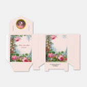 PINK ROSES AND JASMINES GEM STONE WEDING MONOGRAM GESCHENKSCHACHTEL (Ungefaltet)