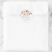 Pink Roses Babydusche Danke, dass Sie Sticker bevo (Tasche)
