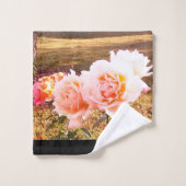 PINK ROSES BATH TOWEL SET (Waschlappen)