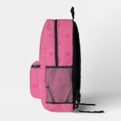 Pink roses bedruckter rucksack (Rechts)