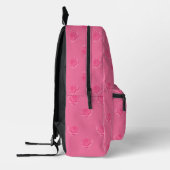 Pink roses bedruckter rucksack (Links)
