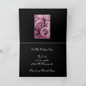 PINK Roses BEST FREUND sein meine Trauzeugin Einladung (Innenseite)