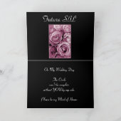 PINK Roses Best Friend Be My Maid of Honor Einladung (Innenseite)