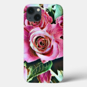 PINK ROSES BLUME Case-Mate iPhone HÜLLE (Rückseite)