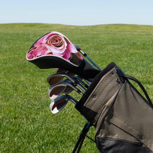 PINK ROSES BLUME GOLF HEADCOVER (In SItu)