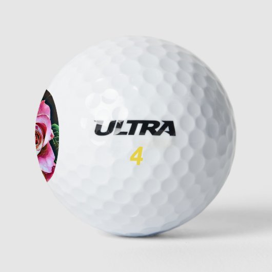 PINK ROSES BLUME GOLFBALL (Logo)