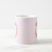 Pink Roses Blume Hebrew Tu Bishvat Sameach Kaffeetasse (Mittel)