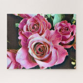 PINK ROSES BLUME PUZZLE (Horizontal)