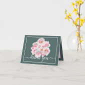Pink Roses Botanische Floral Bouquet Chic Vielen D Karte (Gelbe Blume)