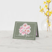 Pink Roses Botanische Floral Bouquet Chic Vielen D Karte (Gelbe Blume)