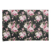 Pink Roses Bouquet Pillow Case Kissenbezug (Vorderseite-Rechts)