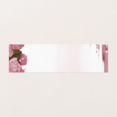 PINK ROSES BUSINESS CARDS VISITENKARTEN (Innenseite Aufgefaltet)