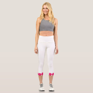 PINK ROSES CAPRI LEGGINGS