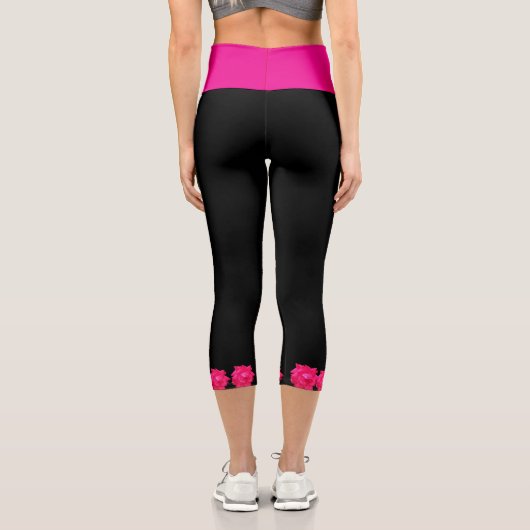 PINK ROSES      CAPRI LEGGINGS (Rückseite)
