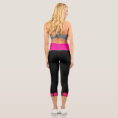 PINK ROSES CAPRI LEGGINGS (Rückseite)