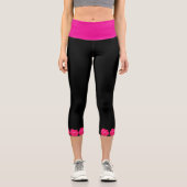 PINK ROSES CAPRI LEGGINGS (Vorderseite)