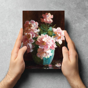 Pink Roses Charles Courtney Curran Postcard Postkarte