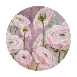 Pink Roses Cutting Board Schneidebrett