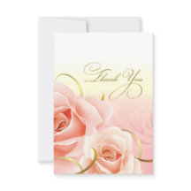 Pink Roses Danke für die Geburtstagsparty Cards