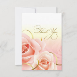 Pink Roses Danke für die Geburtstagsparty Cards