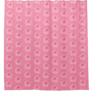 Pink roses duschvorhang