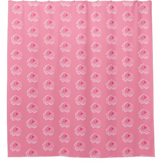 Pink roses duschvorhang (Vorderseite)