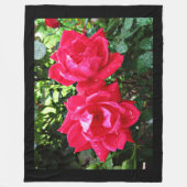 PINK ROSES FLEECE BLANKET (Vorderseite)