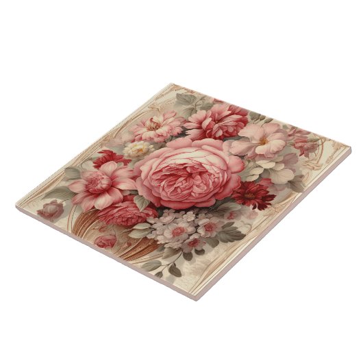 Pink roses fliese (Seite)