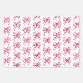 Pink Roses Floral Birthday Geschenkpapier Set (Vorderseite 2)