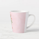 Pink Roses Floral Love Milchtasse (Rechts)