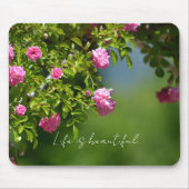 Pink Roses Floral (photography by me) Mousepad (Vorne)