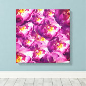 Pink Roses Foto Wrapped Canvas Leinwanddruck (Insitu (Holzboden))