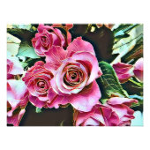 PINK ROSES FOTODRUCK (Vorne)