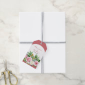 Pink Roses Gastgeschenk Hochzeit Geschenk Tag Geschenkanhänger (Mit Garn)